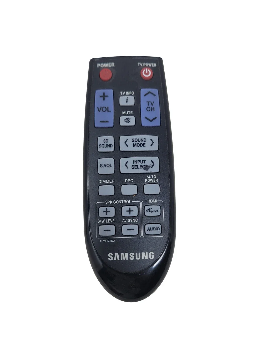 Genuine Samsung AH59-02330A Soundbar Remote Control HW-D450 HW-D550 OEM Tested